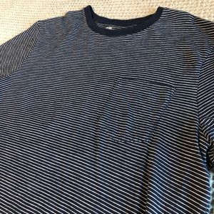 J Crew Blue striped large T Shirt